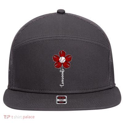 Cincinnati Flower Baseball 7 Panel Mesh Trucker Snapback Hat