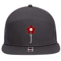 Cincinnati Flower Baseball 7 Panel Mesh Trucker Snapback Hat