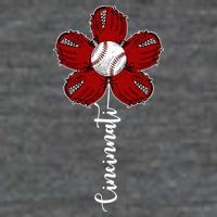 Cincinnati Flower Baseball 7 Panel Mesh Trucker Snapback Hat
