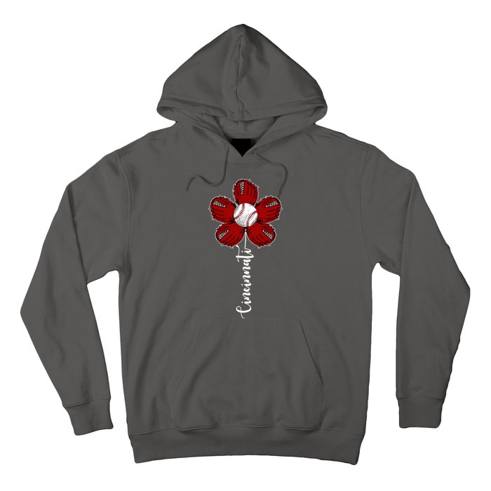 Cincinnati Flower Baseball Hoodie