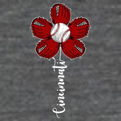 Cincinnati Flower Baseball T-Shirt
