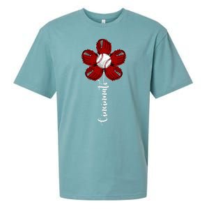 Cincinnati Flower Baseball Sueded Cloud Jersey T-Shirt