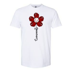 Cincinnati Flower Baseball Softstyle CVC T-Shirt