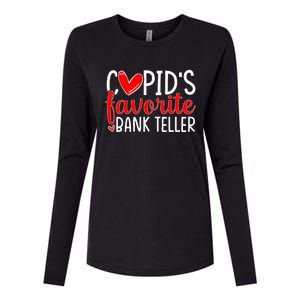 CupidS Favorite Bank Teller Funny Hearts ValentineS Day Womens Cotton Relaxed Long Sleeve T-Shirt