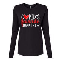 CupidS Favorite Bank Teller Funny Hearts ValentineS Day Womens Cotton Relaxed Long Sleeve T-Shirt