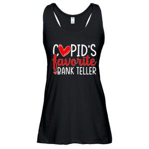 CupidS Favorite Bank Teller Funny Hearts ValentineS Day Ladies Essential Flowy Tank