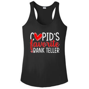 CupidS Favorite Bank Teller Funny Hearts ValentineS Day Ladies PosiCharge Competitor Racerback Tank