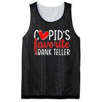 CupidS Favorite Bank Teller Funny Hearts ValentineS Day Mesh Reversible Basketball Jersey Tank