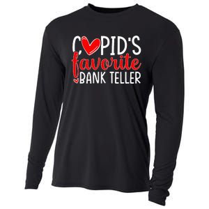 CupidS Favorite Bank Teller Funny Hearts ValentineS Day Cooling Performance Long Sleeve Crew