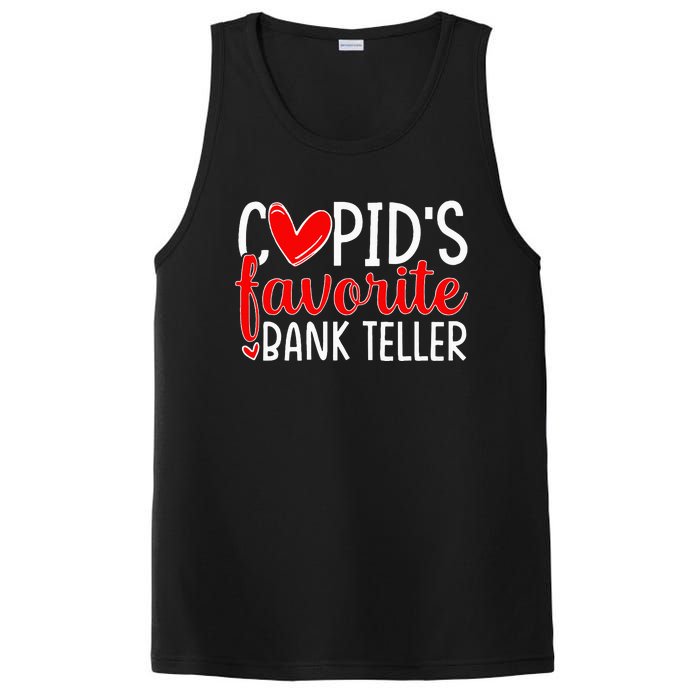 CupidS Favorite Bank Teller Funny Hearts ValentineS Day PosiCharge Competitor Tank