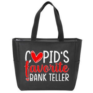 CupidS Favorite Bank Teller Funny Hearts ValentineS Day Zip Tote Bag