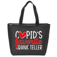 CupidS Favorite Bank Teller Funny Hearts ValentineS Day Zip Tote Bag