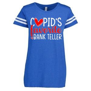 CupidS Favorite Bank Teller Funny Hearts ValentineS Day Enza Ladies Jersey Football T-Shirt