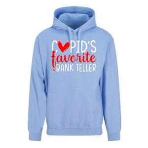 CupidS Favorite Bank Teller Funny Hearts ValentineS Day Unisex Surf Hoodie