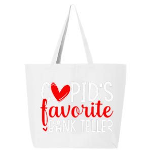 CupidS Favorite Bank Teller Funny Hearts ValentineS Day 25L Jumbo Tote