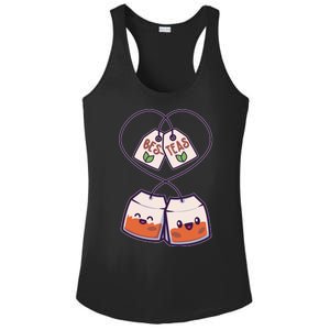 Cute Funny BesTeas Best Friend Tea Bags Ladies PosiCharge Competitor Racerback Tank