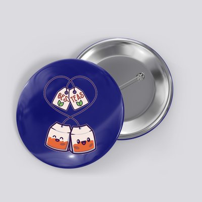 Cute Funny BesTeas Best Friend Tea Bags Button