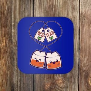 Cute Funny BesTeas Best Friend Tea Bags Coaster