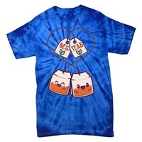 Cute Funny BesTeas Best Friend Tea Bags Tie-Dye T-Shirt