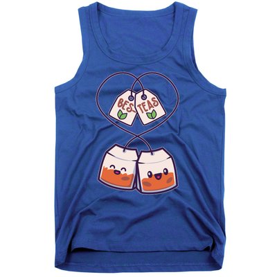 Cute Funny BesTeas Best Friend Tea Bags Tank Top