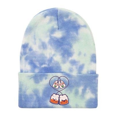 Cute Funny BesTeas Best Friend Tea Bags Tie Dye 12in Knit Beanie