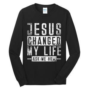 Christian Faith Bible Prayer God Savior Devotee Jesus Tall Long Sleeve T-Shirt