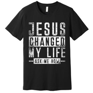 Christian Faith Bible Prayer God Savior Devotee Jesus Premium T-Shirt