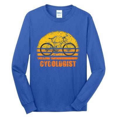 Cycologist Funny Bicycle Cycling Vintage Gift Tall Long Sleeve T-Shirt