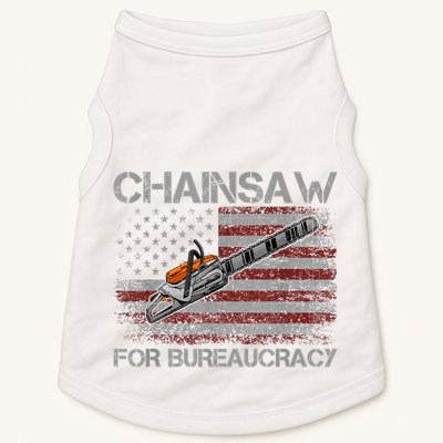 Chainsaw For Bureaucracy American Flag Chainsaw Doggie Tank