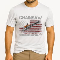 Chainsaw For Bureaucracy American Flag Chainsaw Cooling Performance Crew T-Shirt