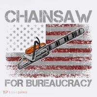 Chainsaw For Bureaucracy American Flag Chainsaw Flatbill Hat