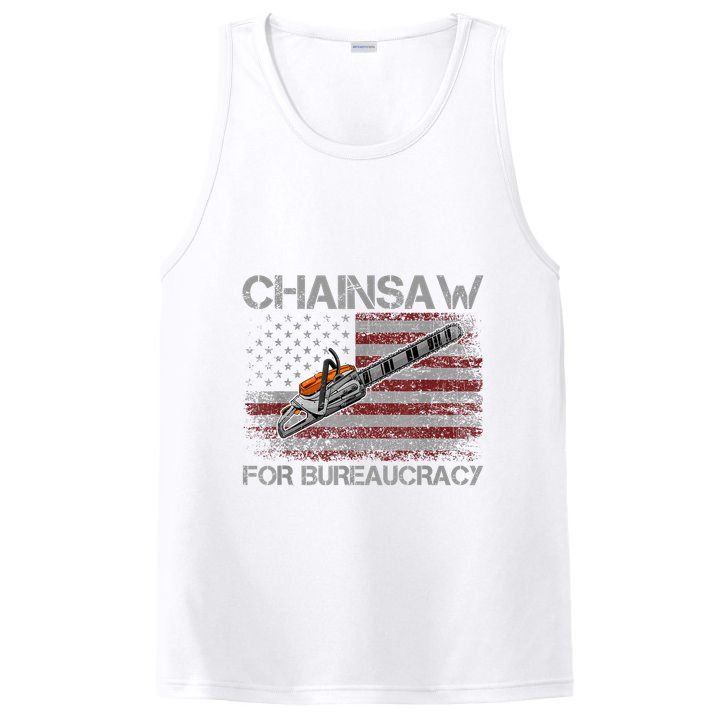Chainsaw For Bureaucracy American Flag Chainsaw PosiCharge Competitor Tank