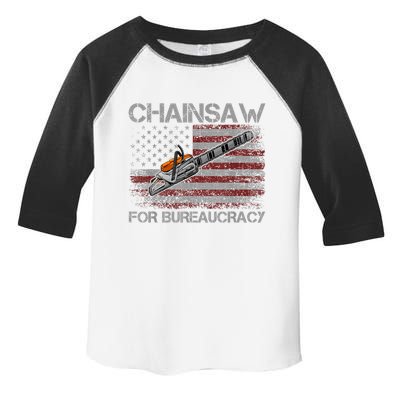 Chainsaw For Bureaucracy American Flag Chainsaw Toddler Fine Jersey T-Shirt