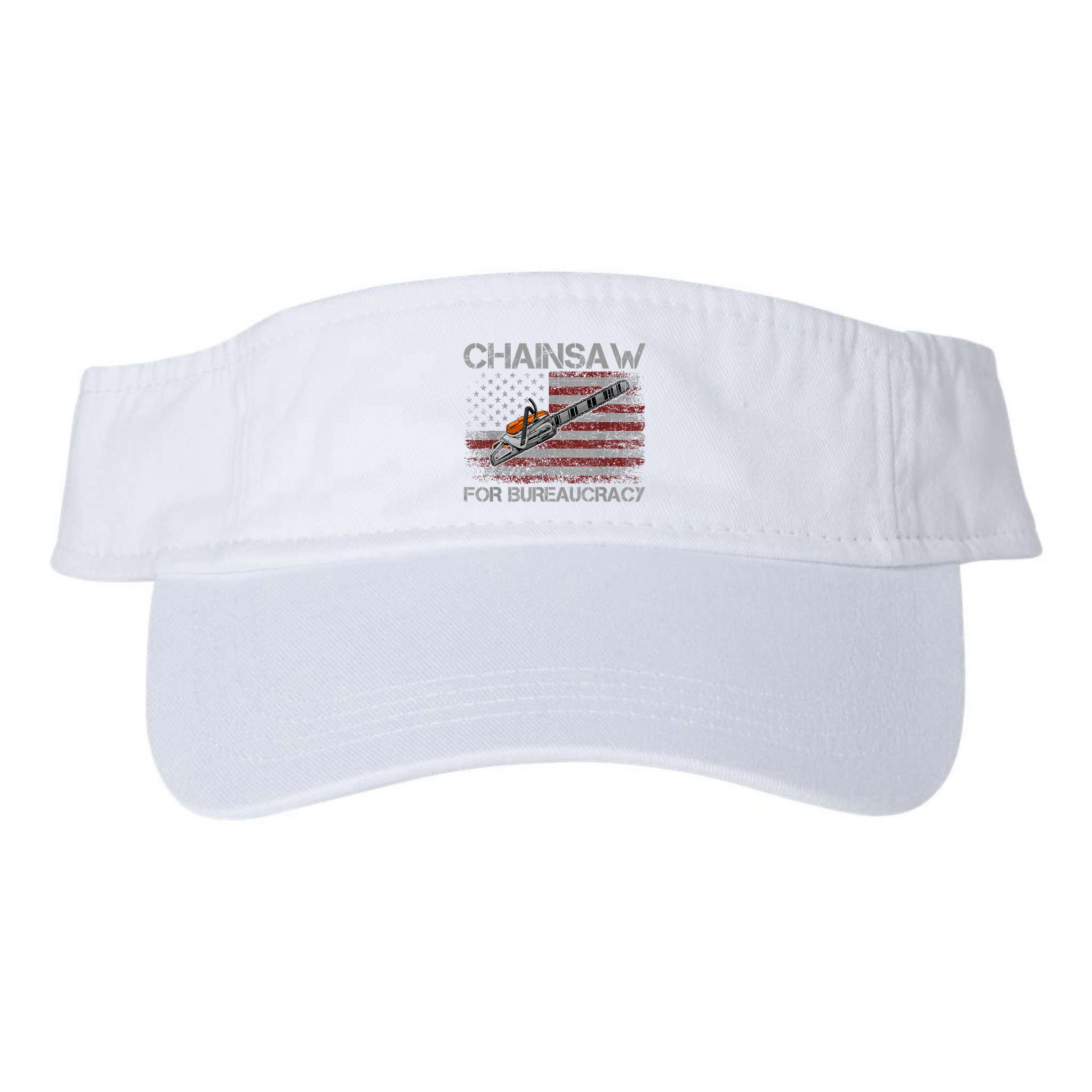 Chainsaw For Bureaucracy American Flag Chainsaw Visor