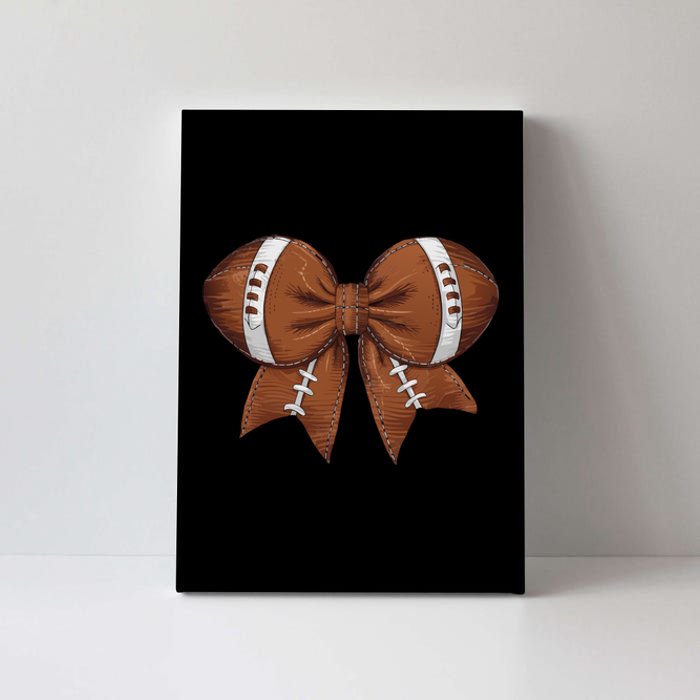 Coquette Football Bow Graphic Canvas