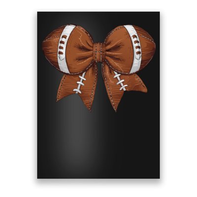 Coquette Football Bow Graphic Poster