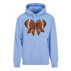 Coquette Football Bow Graphic Unisex Surf Hoodie