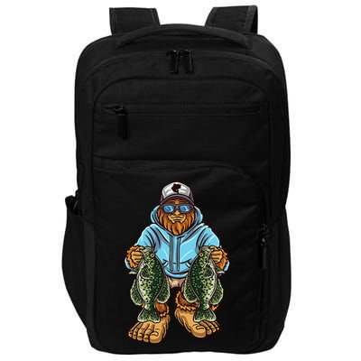 Crappie Fishing Bigfoot Panfishing Fishermen Impact Tech Backpack
