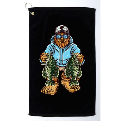 Crappie Fishing Bigfoot Panfishing Fishermen Golf Towel