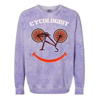 Cycologist Funny Bicycle Bike Colorblast Crewneck Sweatshirt