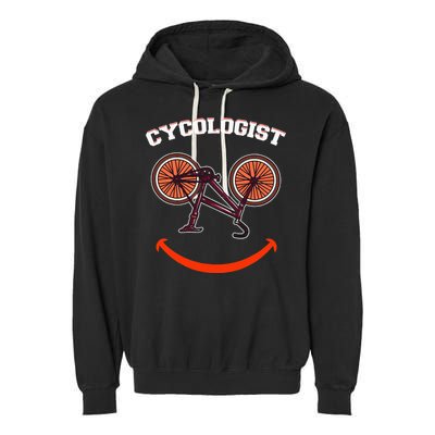 Cycologist Funny Bicycle Bike Garment-Dyed Fleece Hoodie