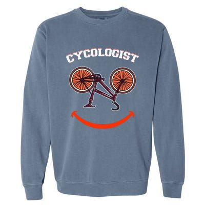 Cycologist Funny Bicycle Bike Garment-Dyed Sweatshirt