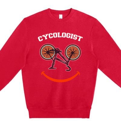 Cycologist Funny Bicycle Bike Premium Crewneck Sweatshirt