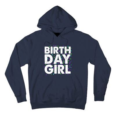 Cute Funny Birthday Girl With Confetti Tall Hoodie