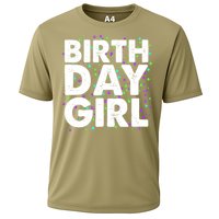 Cute Funny Birthday Girl With Confetti Cooling Performance Crew T-Shirt