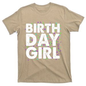 Cute Funny Birthday Girl With Confetti T-Shirt