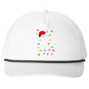 Cute French Bulldog Christmas Lights Snapback Five-Panel Rope Hat