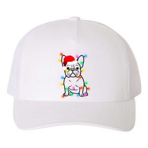 Cute French Bulldog Christmas Lights Yupoong Adult 5-Panel Trucker Hat