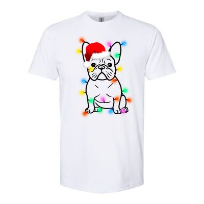 Cute French Bulldog Christmas Lights Softstyle® CVC T-Shirt