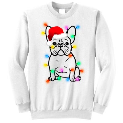 Cute French Bulldog Christmas Lights Sweatshirt